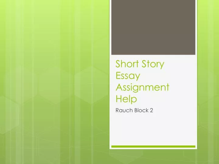 short story essay assignment help