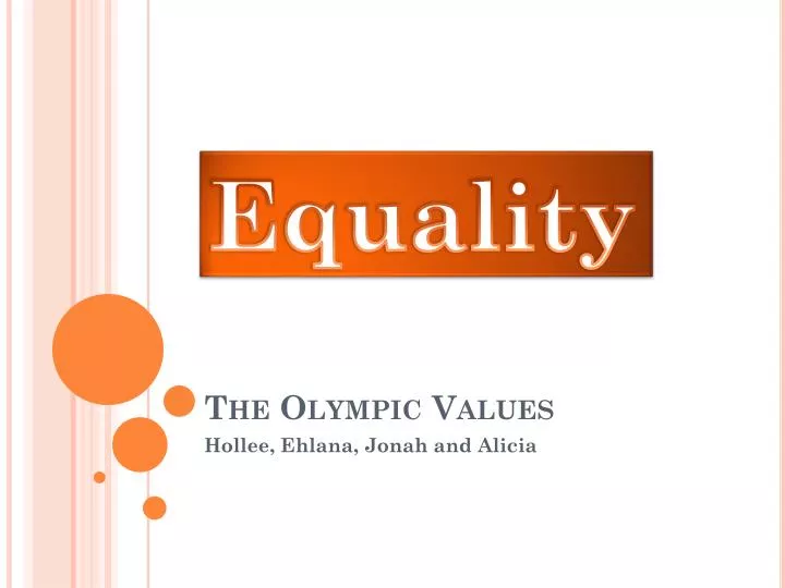 the olympic values
