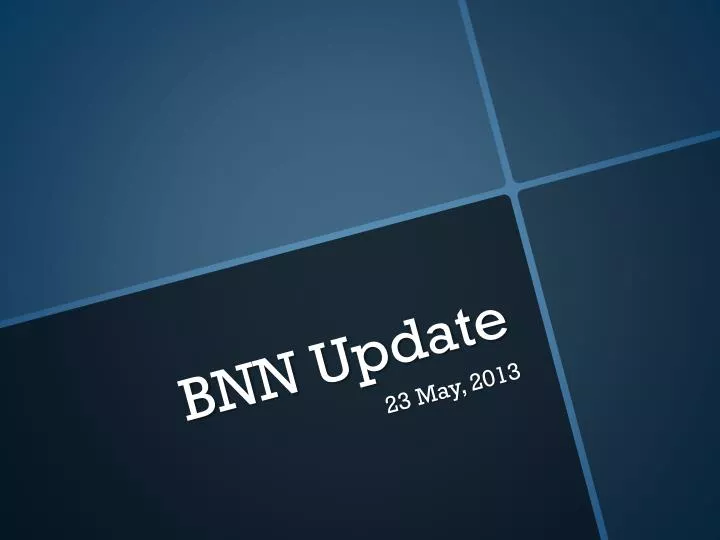 bnn update