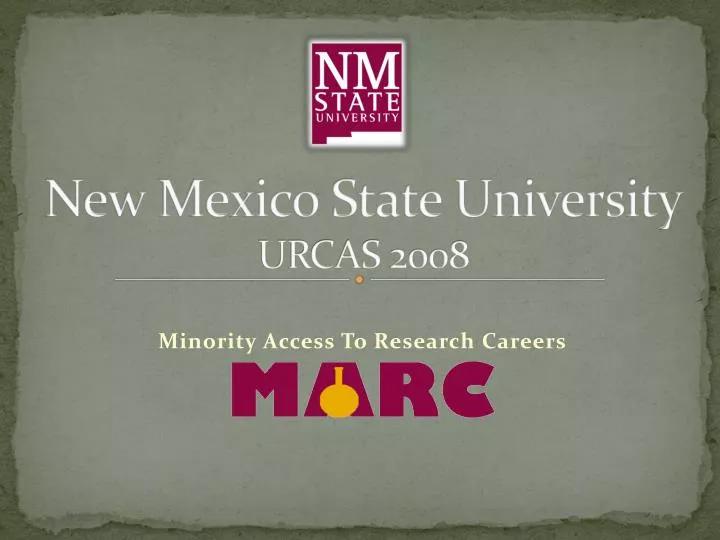 new mexico state university urcas 2008