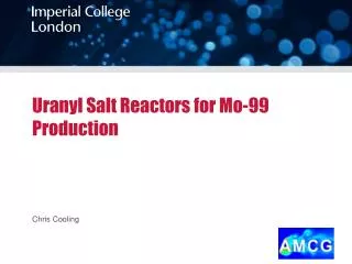 Uranyl Salt Reactors for Mo-99 Production