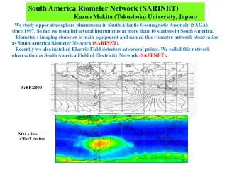 NOAA data : &gt;30keV electron