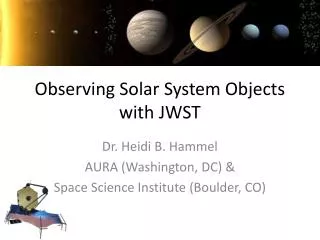 Observing Solar System Objects with JWST