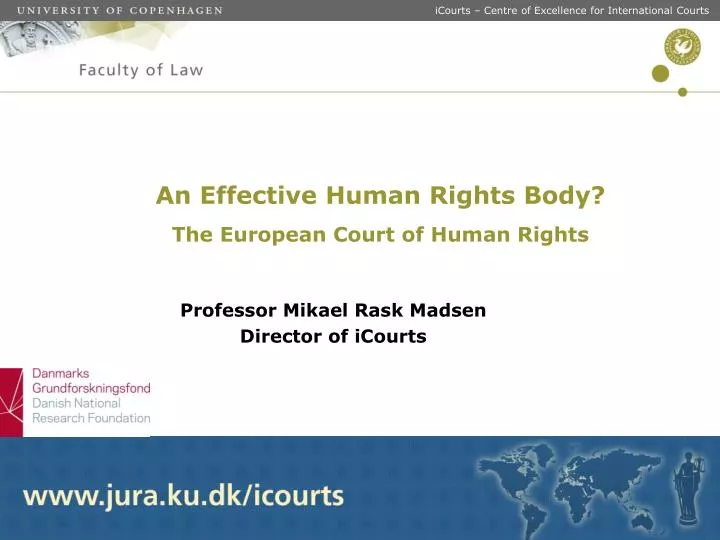 an effective human rights body the european court of human rights