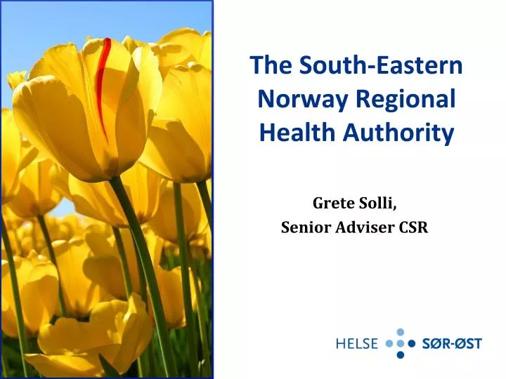 the south eastern norway regional health authority