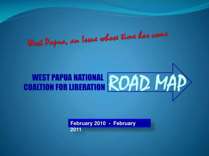 west papua an issue whose time has come