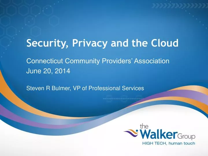 security privacy and the cloud