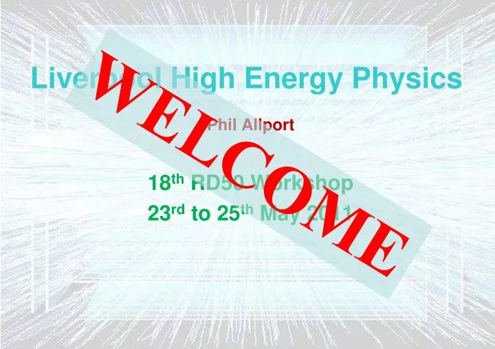 liverpool high energy physics
