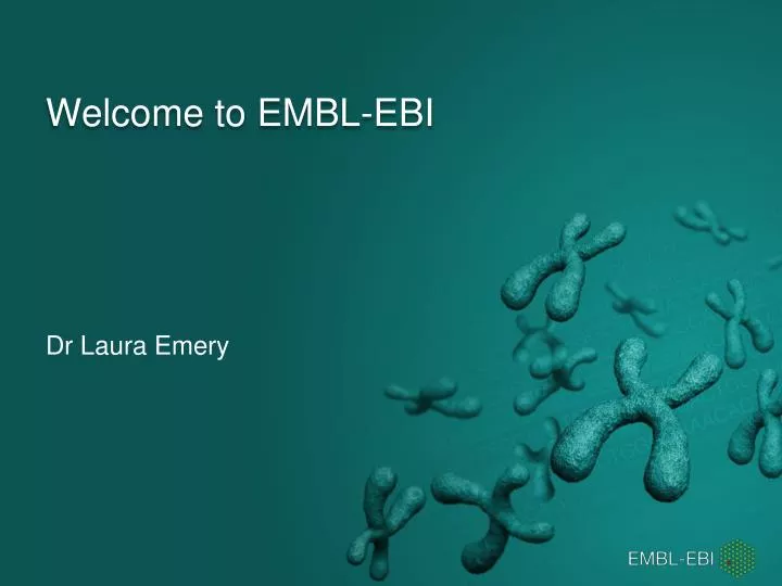 welcome to embl ebi