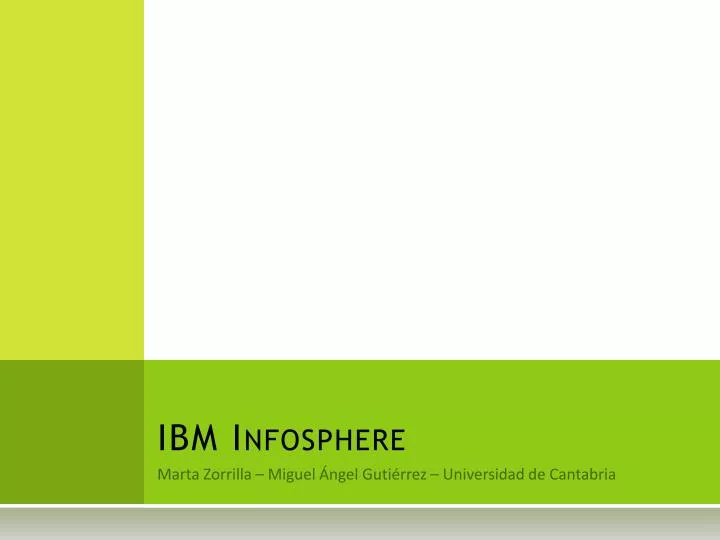 ibm infosphere