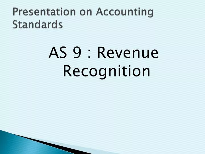 presentation on accounting standards