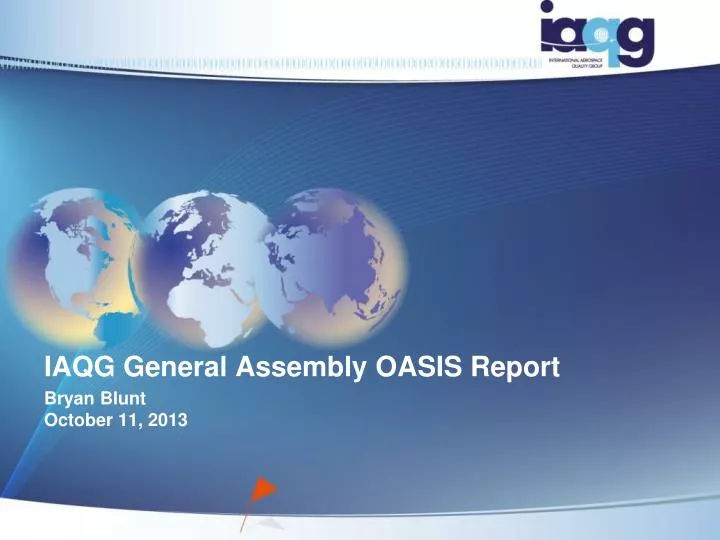 iaqg general assembly oasis report