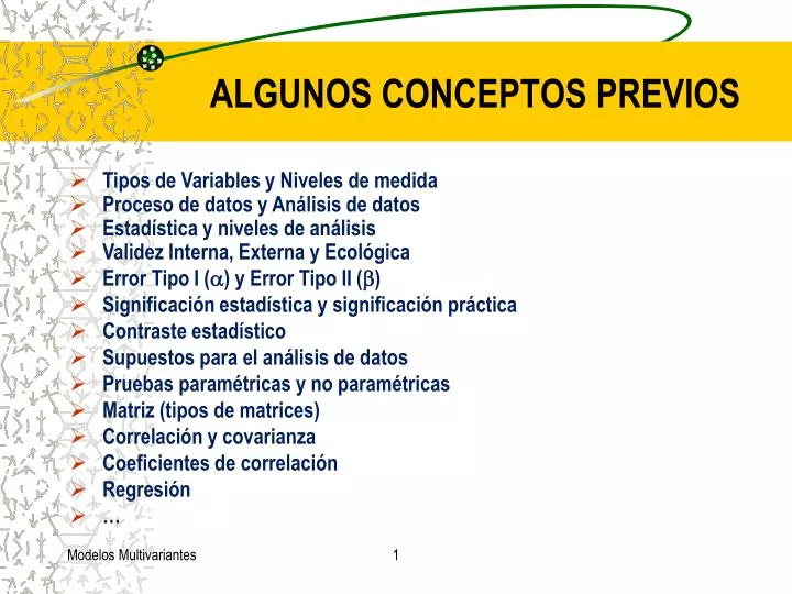 algunos conceptos previos