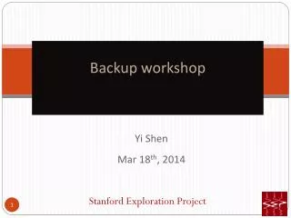 Backup workshop