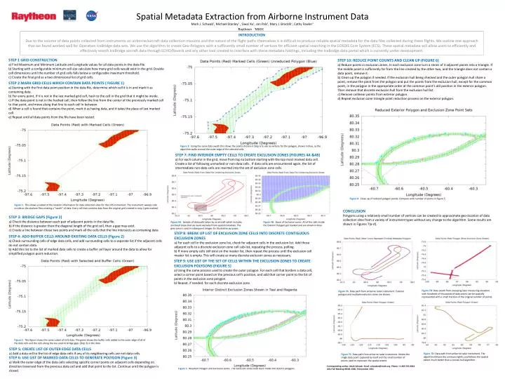 spatial metadata extraction from airborne instrument data