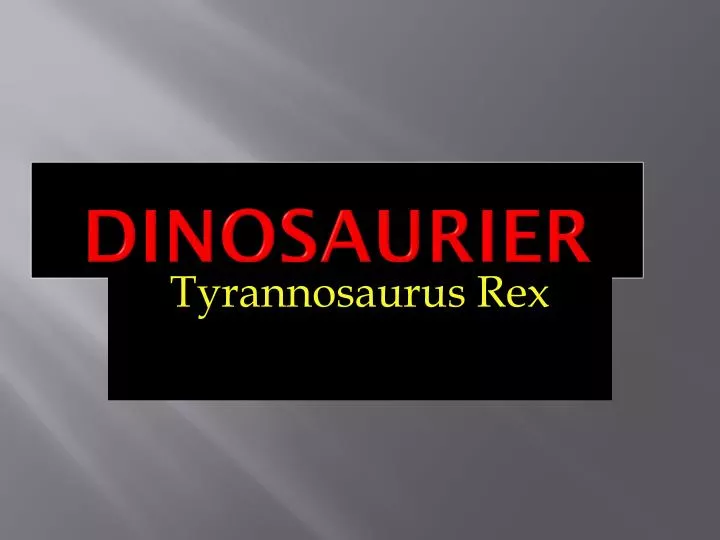 dinosaurier