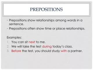 prepositions