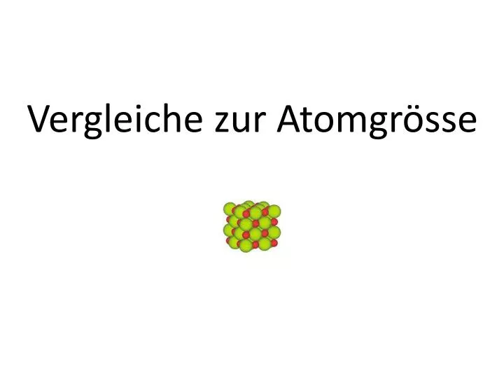 vergleiche zur atomgr sse