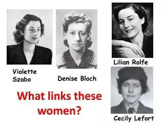 What links these women?