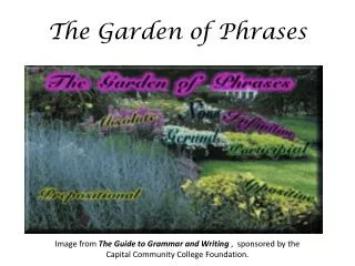 The Garden of Phrases