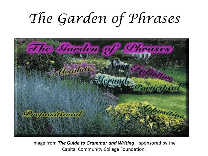 the garden of phrases