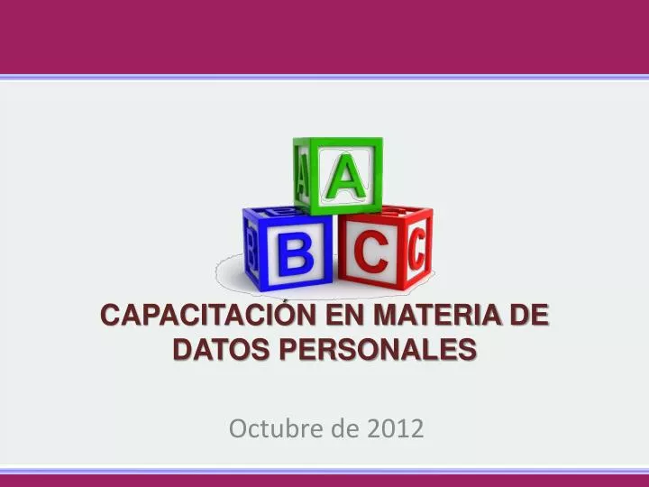 capacitaci n en materia de datos personales