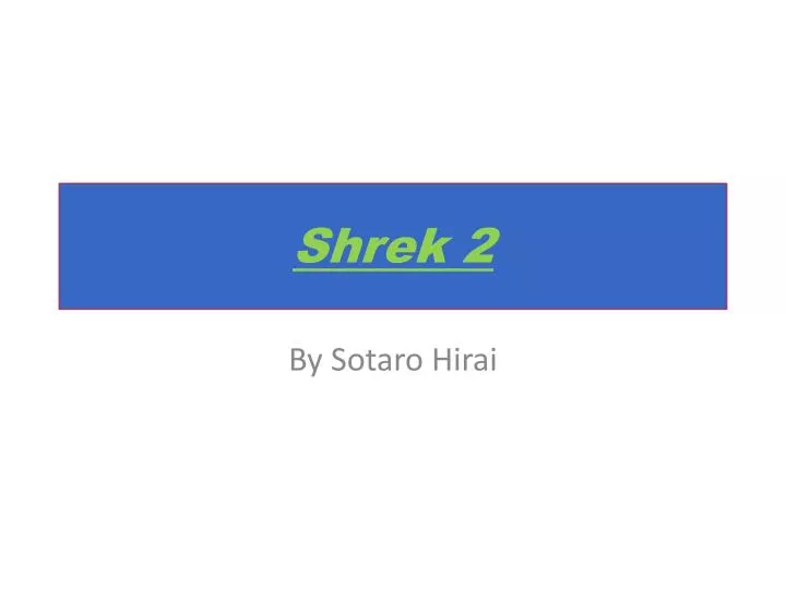 shrek 2