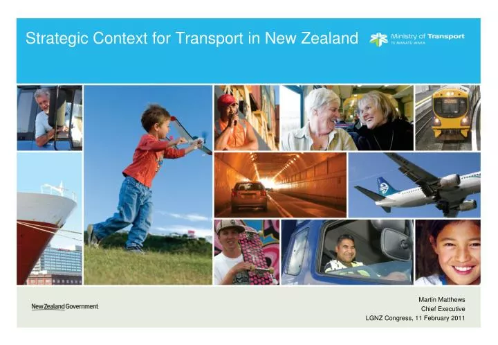 strategic context for transport in new zealand