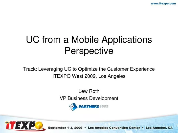 uc from a mobile applications perspective