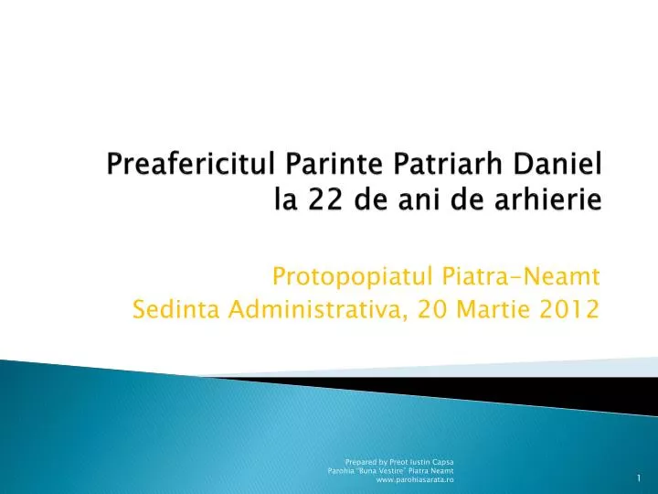 preafericitul parinte patriarh daniel la 22 de ani de arhierie