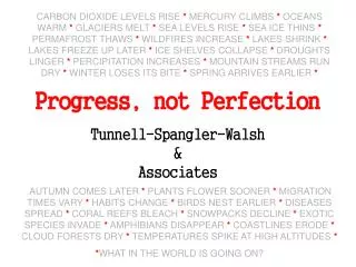 Progress, not Perfection