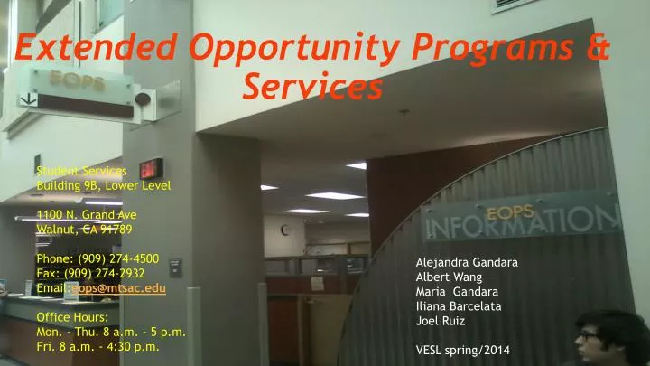 extended opportunity programs services