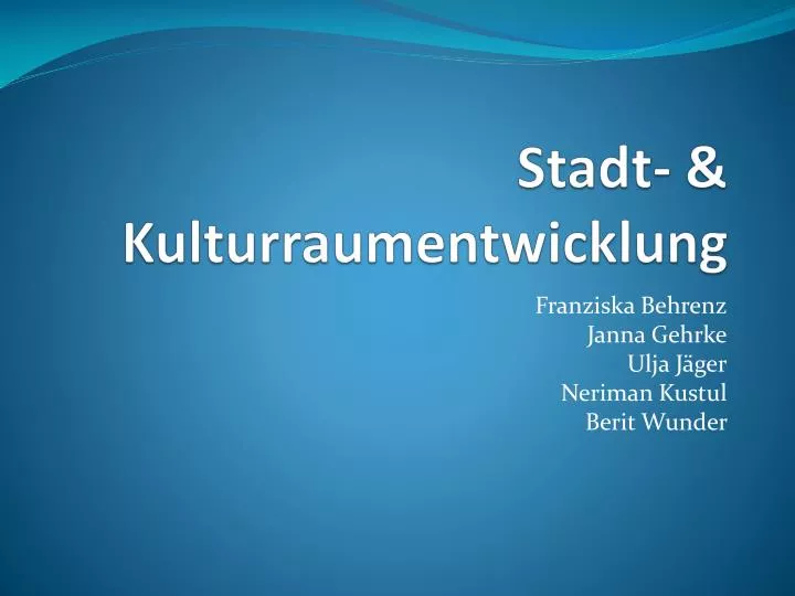 stadt kulturraumentwicklung