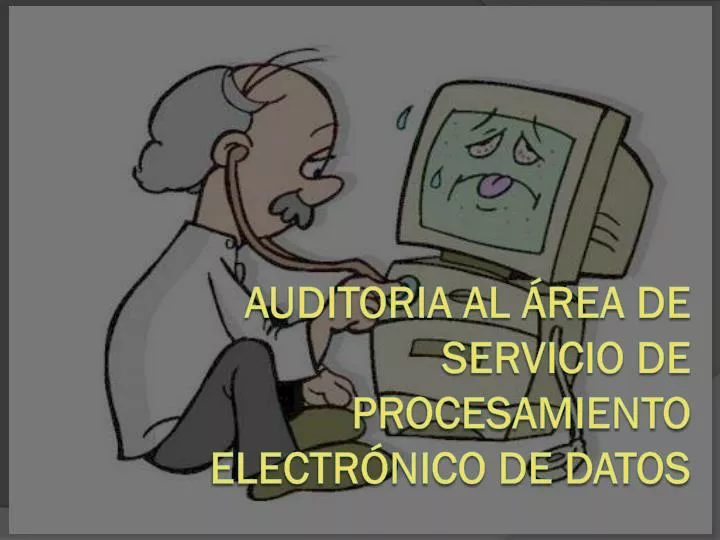 auditoria al rea de servicio de procesamiento electr nico de datos
