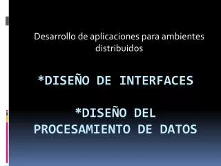 desarrollo de aplicaciones para ambientes distribuidos