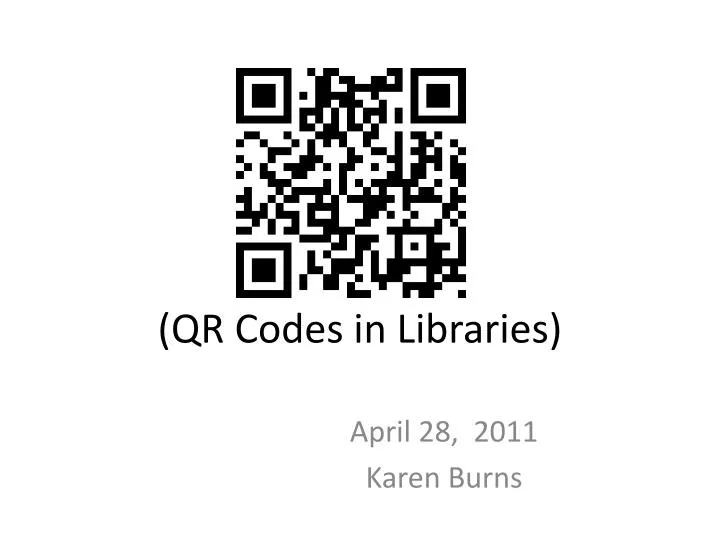 qr codes in libraries