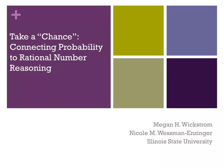 take a chance connecting probability to rational number reasoning