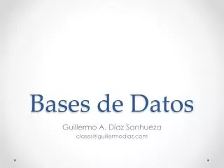 bases de datos