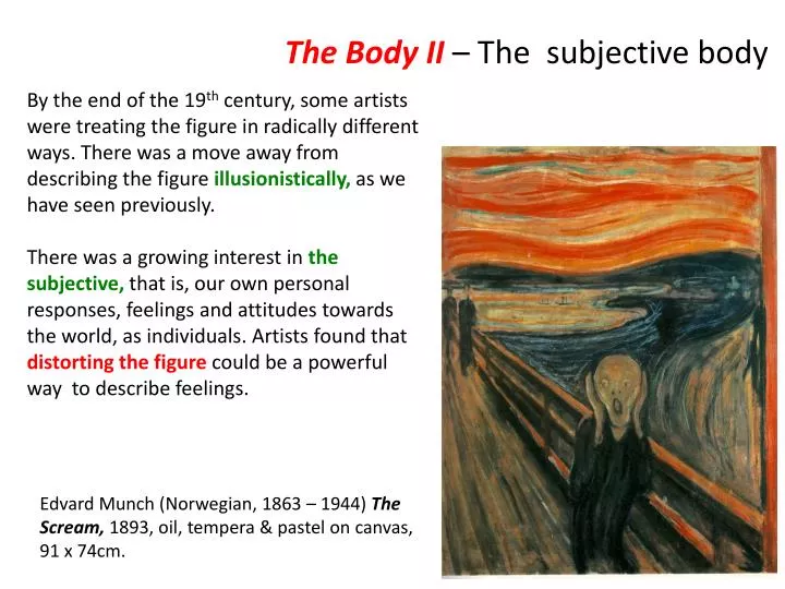 the body ii the subjective body