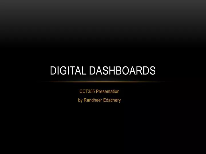 digital dashboards