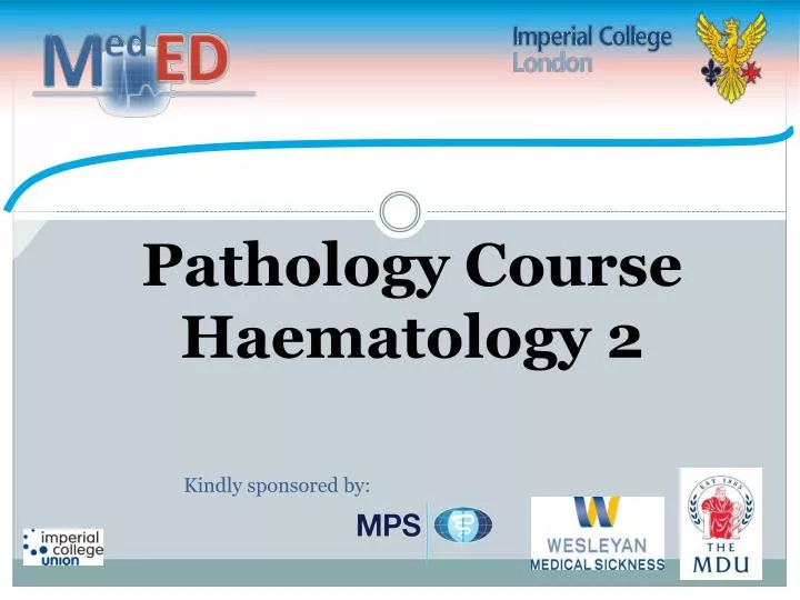 pathology course haematology 2