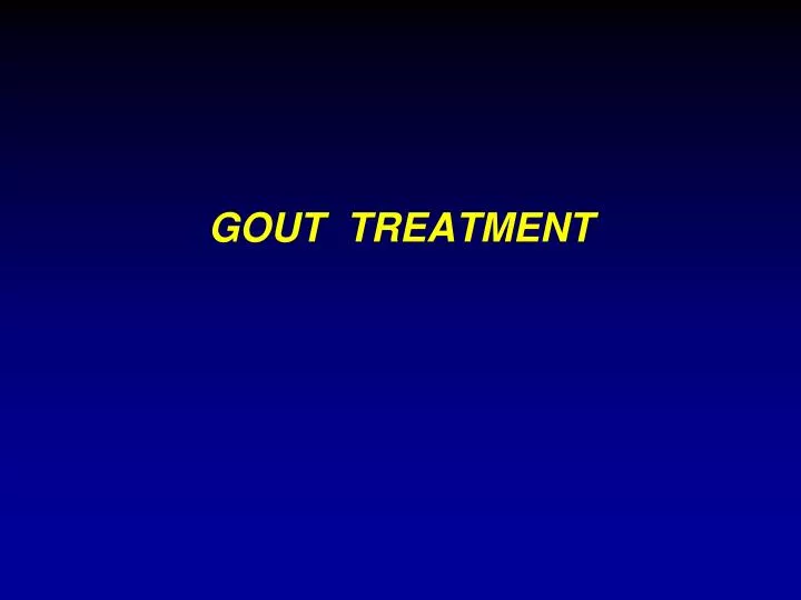 gout treatment