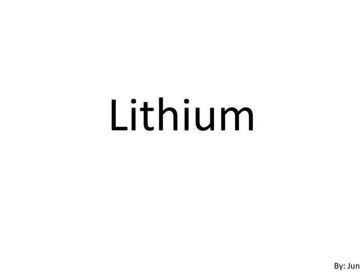 lithium