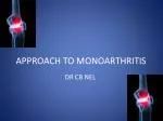 APPROACH TO MONOARTHRITIS