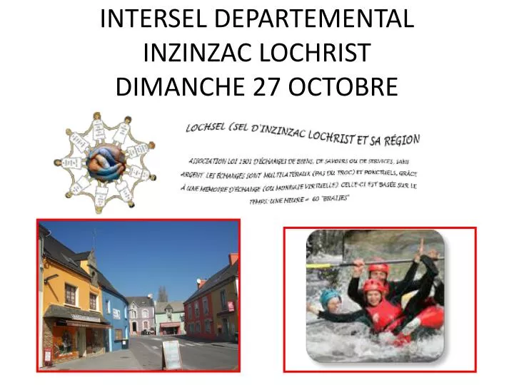 intersel departemental inzinzac lochrist dimanche 27 octobre