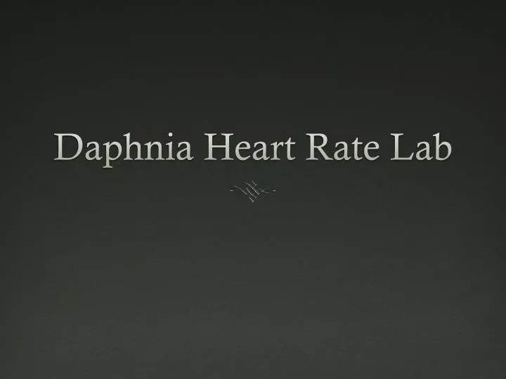 daphnia heart rate lab