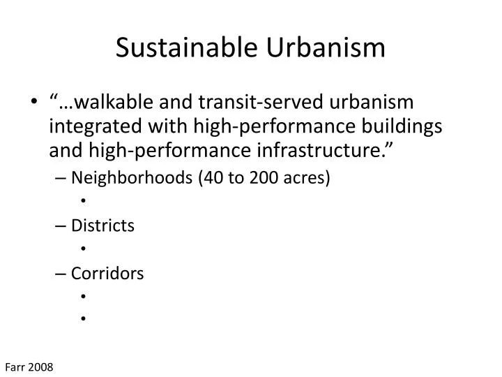 sustainable urbanism