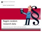 Regels rondom research data - slide 1