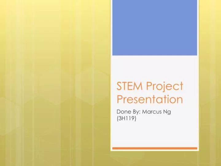 stem project presentation