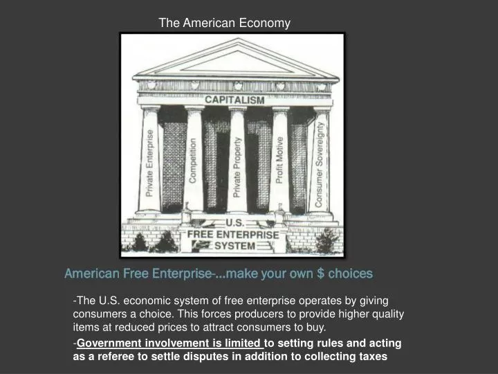 american free enterprise make your own choices